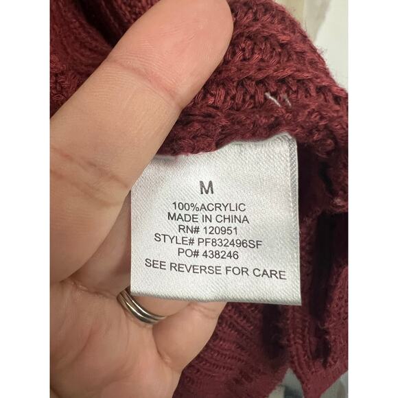 Pinoe Rusted Open Front Cardigan Size Medium - Picture 4 of 5